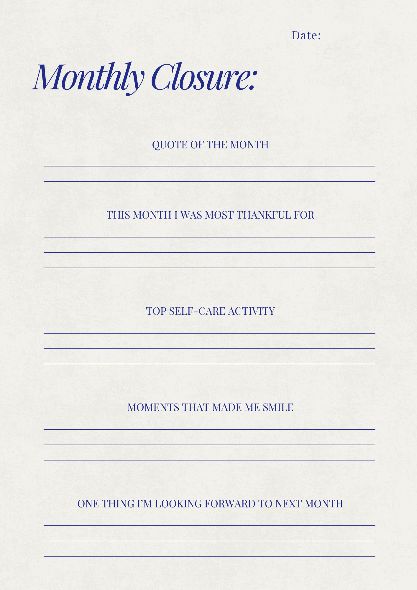 MY MENTAL GLOW-UP MONTHLY JOURNAL